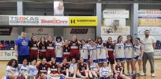 Φιλικός αγώνας κοριτσιών U14 της ΕΣ Κάδμος.