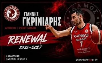 Ο Αρχηγός Γιάννης Γκρινιάρης παραμένει στη θέση του!